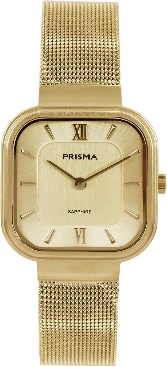 Prisma horloge P.1871 Dames Edelstaal Goudkleurig Vierkant