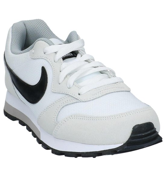 Nike - Md Runner 2 - Sneaker runner - Dames - Maat 43 - Wit - -White/Black/Wolf Grey bol.com