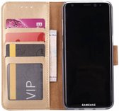 Samsung Galaxy J3 2016 Portmeonnee hoesje / booktype case Champagne Goud