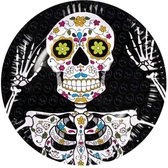 Halloween Borden Day Of The Dead 23cm 6st