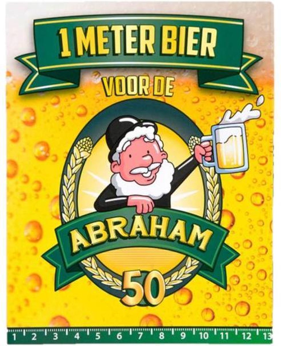 Kaart - 1 Meter bier - Abraham | bol.com