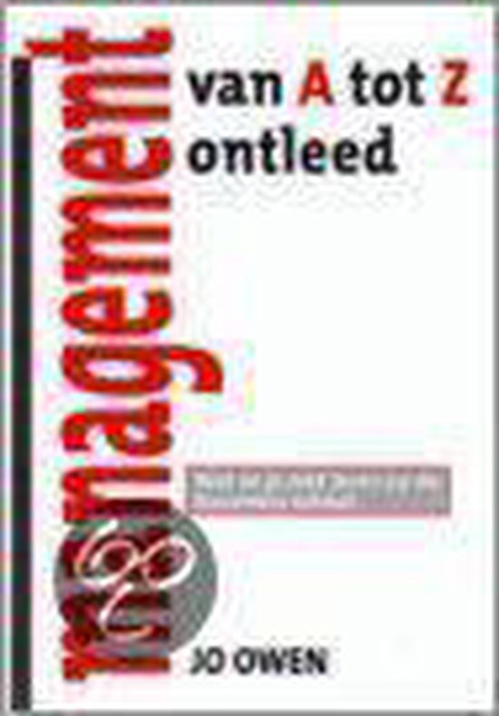 Cover van het boek 'Management van a tot z ontleed' van Jane Owen