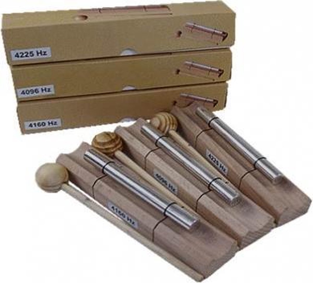 Klankstaven Engelen Healing - Aluminium - Hout - 16