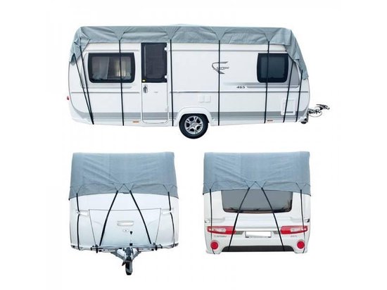 Dakhoes voor camper, 210D, waterdicht, caravanzeil, 6,5 x 3 meter/21 x 10 voet, dakbescherming voor caravans, 6,5 x 3 m