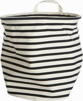 House Doctor - Storage Bag Stripes Medium - Black/White (Ls0350)