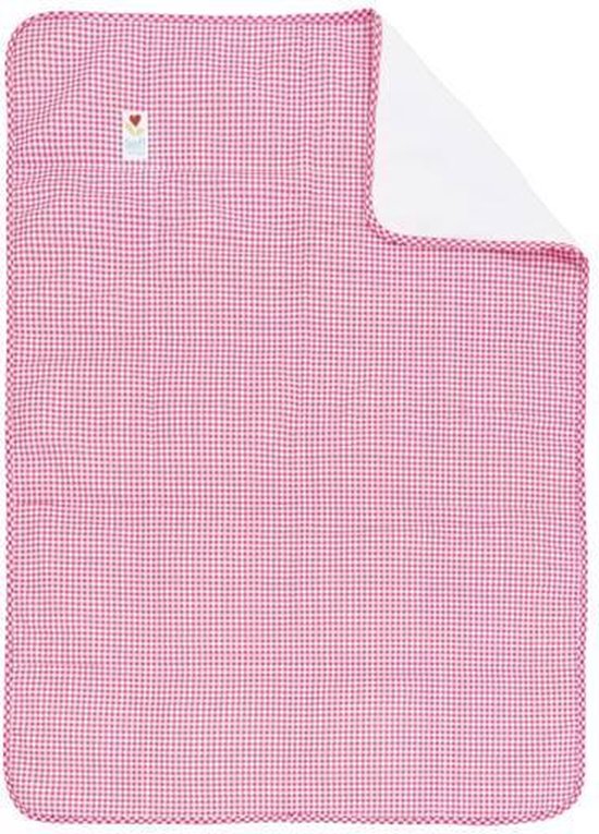 Lief! Vichy - Deken - 75x100 cm - Roze