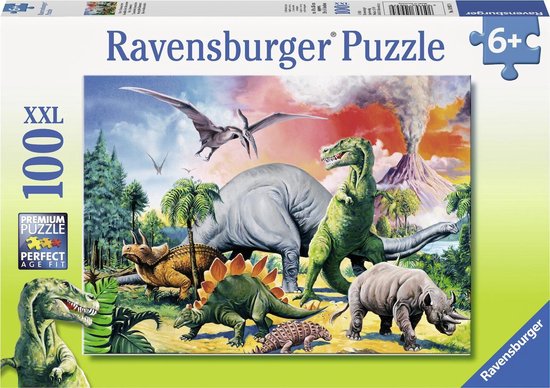 Ravensburger puzzel Tussen de dinosaurussen - Legpuzzel - 100 stukjes