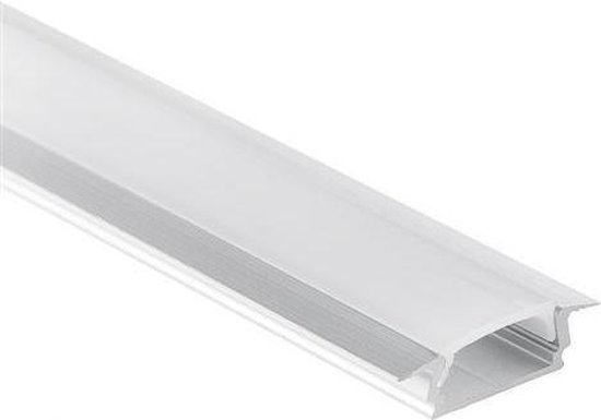 PL8 Subra aluminium profiel 2m voor LED strips + afdekking opaal | bol.com