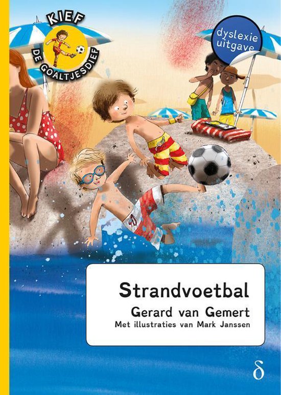 Kief, de goaltjesdief 14 - Strandvoetbal - dyslexie uitgave - cover