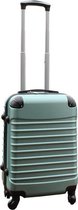 Reiskoffer handbagage koffer met wielen 39 liter - lichtgewicht - cijferslot - groen