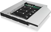 Icy Box IB-AC650 Harde Schijf Behuizing Sata Zilver/zwart