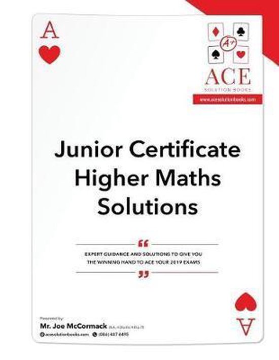 Junior Certificate Higher Maths Solutions 9781792836688 Joe