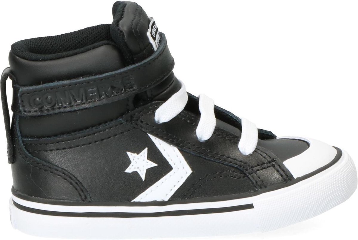 Converse PRO BLAZE STRAP LEATHER HI Zwart - Gratis levering | Spartoo.nl !  - Schoenen Hoge sneakers Kind € 44,00