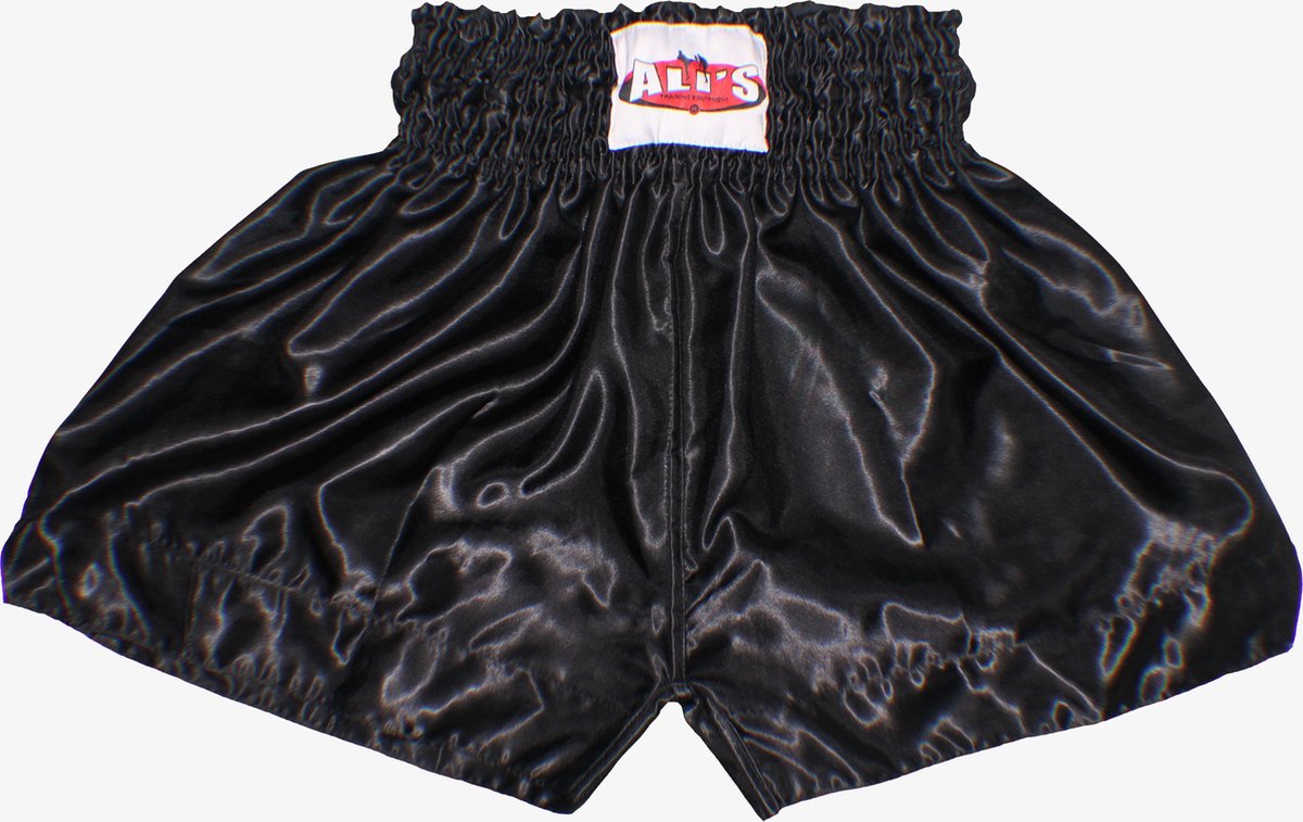 Ali's Fightgear TTBE-001 - Kickboks broekje effen kleur zwart maat XL