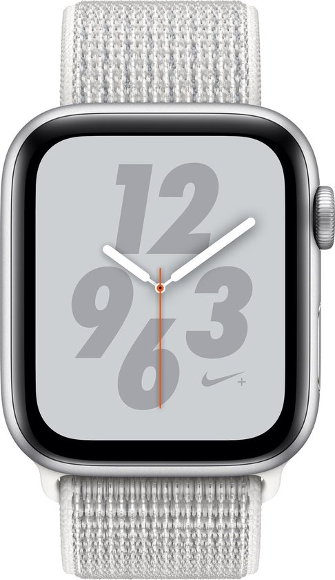 Apple Watch Nike+ Series 4 GPS 44mm Silver Alu Nike Loop | bol.com