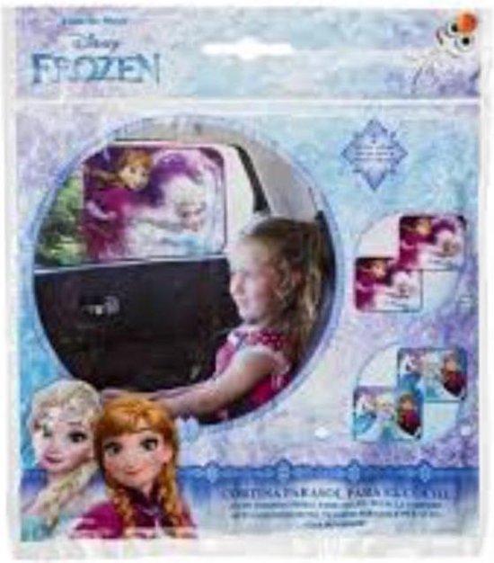Disney Frozen Autozonneschermen voor op de Achterbank 2 stuks opvouwbaar – 36x18x4cm | Scherm tegen de zon Zijruit | Zonwering voor op de autoruit | Autoraam Zonwering Kinderen