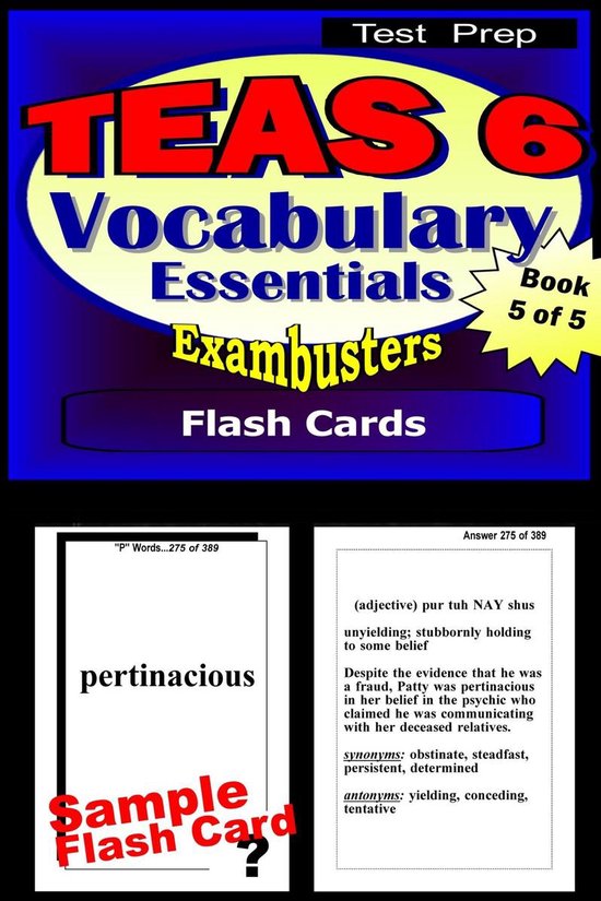 Exambusters TEAS 6 5 - TEAS 6 Test Prep Essential Vocabulary ... - cover