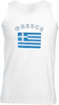 Witte heren tanktop Griekenland S