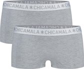 Chicamala - Femmes - Lot de 2 boxers basiques - Gris - S