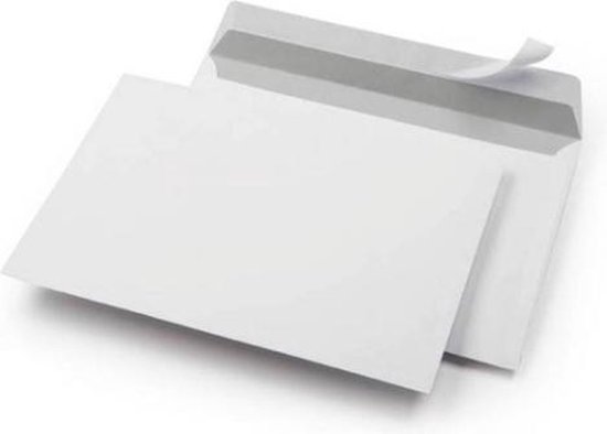 Enveloppe A5 blanche autocollante - C5 - 162 x 229 mm - 25 pièces | bol