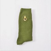 2 Paar grappige Sokken - Avocado / Kersen - Socks Vrolijke, Grappige Sokken - Happy