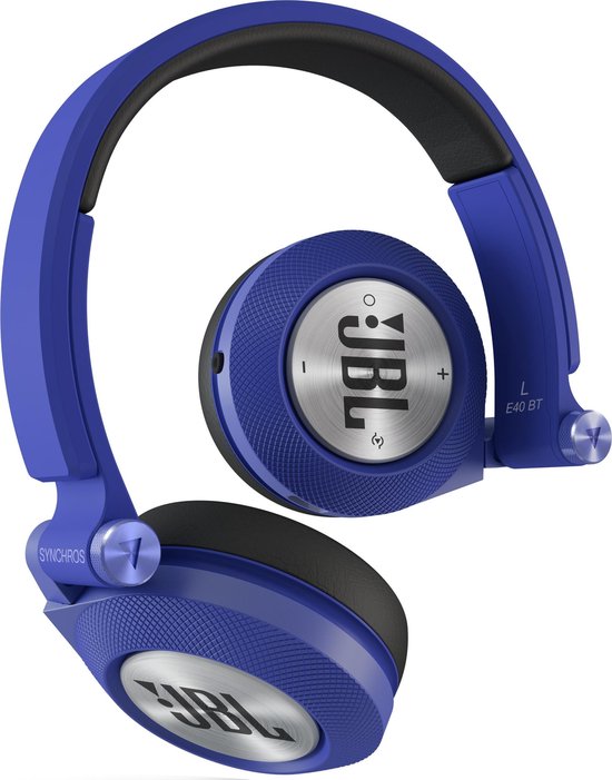 JBL Synchros E40BT - On-ear koptelefoon met Bluetooth - Blauw