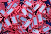 Sleutellabels Roze / Pink- 100 stuks