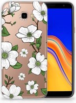 Geschikt voor Samsung Galaxy J4 Plus (2018) TPU Siliconen Hoesje Design Dogwood Flowers