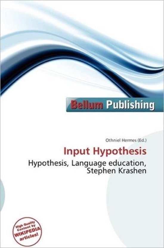Input Hypothesis 9786136525372 Boeken