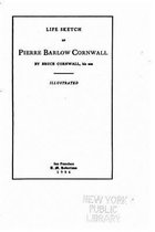 Life Sketch of Pierre Barlow Cornwall