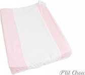 Nagui   Aankleedkussenhoes-hoes verzorgingskussen Baby - Roze-wit - 50 x 70 cm