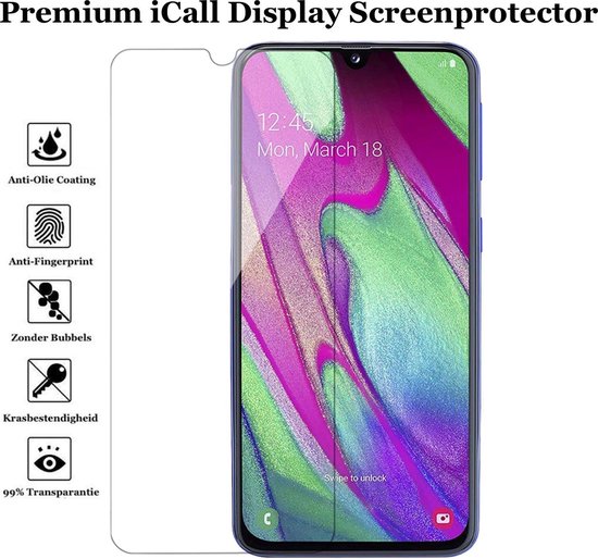 Verre de protection d'écran Samsung A40 - Protection d'écran Samsung Galaxy A40 - Protection d'écran Samsung A40 - 2x Protection d'écran Samsung A40