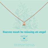 Heart to Get - Ketting met hanger - RoséGoud - Vleugels