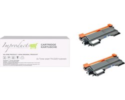 Improducts Improducts® Toner - Alternatief Brother TN-2220 / TN-2210 zwart XL 2x toner zwart