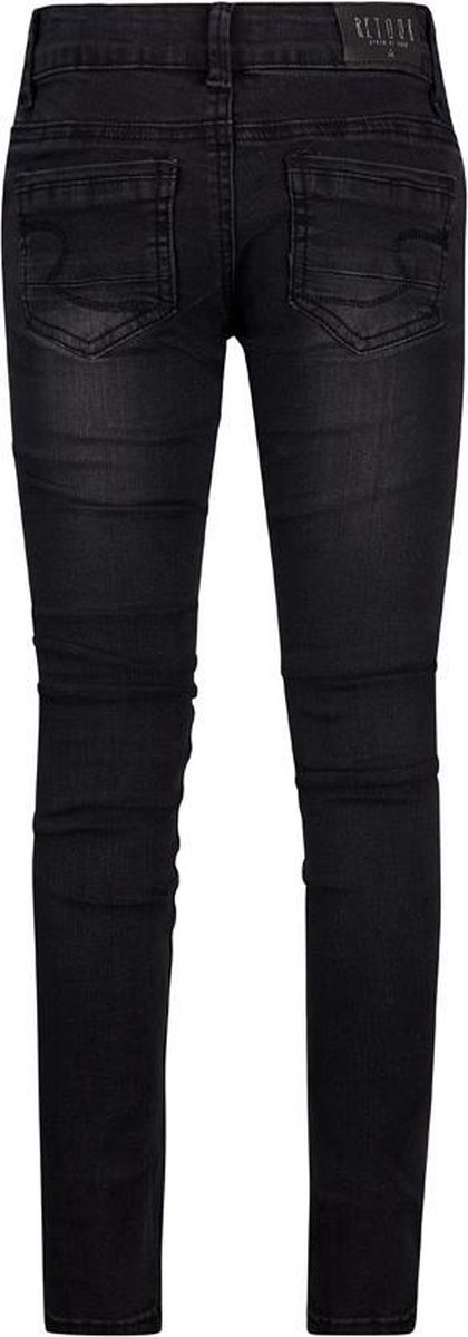Retour Jeans Meisjes Jeans super skinny fit - Black Denim - Maat 11