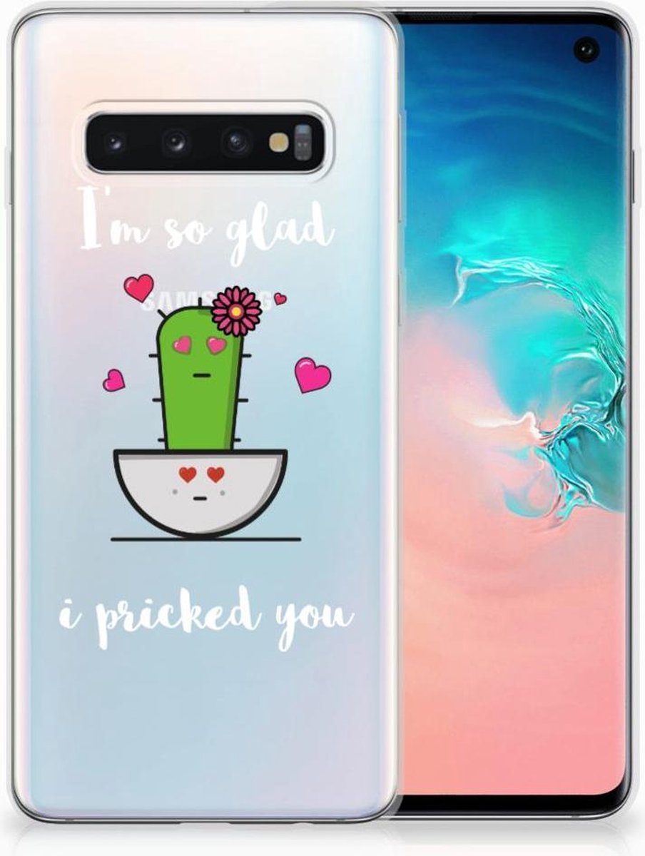 Samsung Galaxy S10 Telefoonhoesje met Naam Cactus Glad