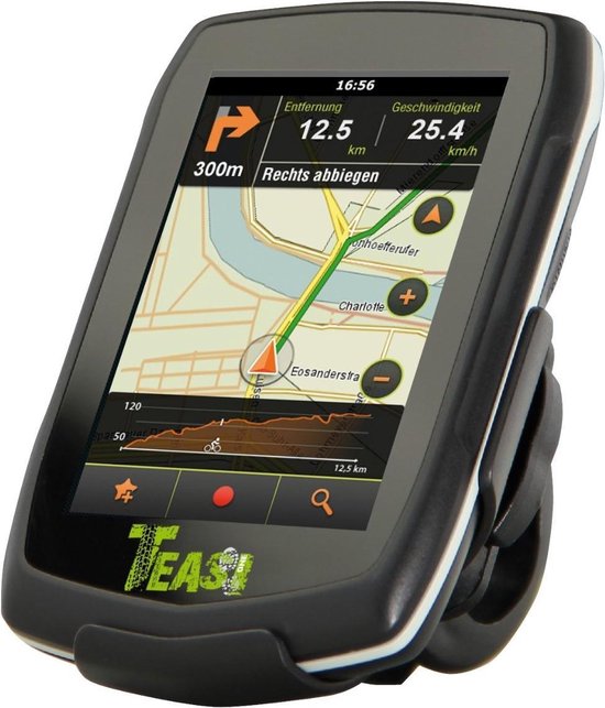 doel opleggen ik betwijfel het A-Rival Teasi One - GPS Fietsnavigatie - Zwart | bol.com