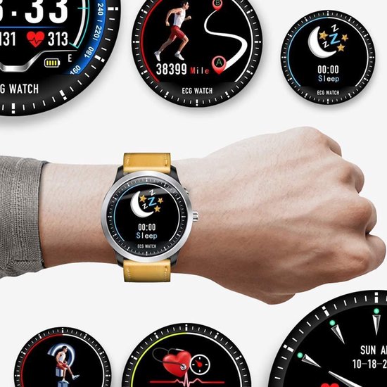 SmartWatch-Trends Active - Smartwatch - 40 mm - Bruin | bol.com