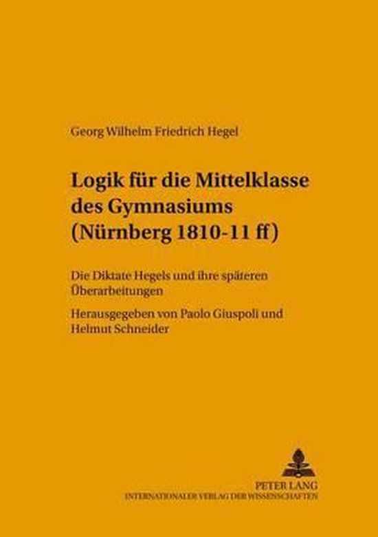 Logik für die Mittelklasse des Gymnasiums (Nürnberg 1810-11 ff)