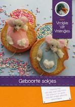 DIY wolvilt pakket: Geboorte baby sokjes