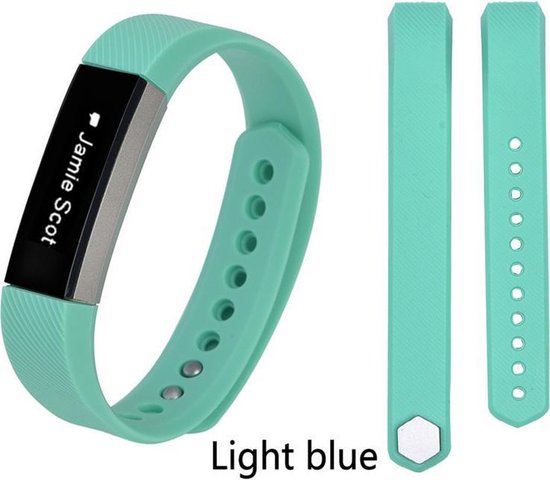 Luxe 15Mm Bandje Voor Fitbit Siliconen - Mintgroen - Fitness Tracker Band  - | bol.com