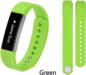 Luxe 15mm Bandje voor FitBit Siliconen | Groen