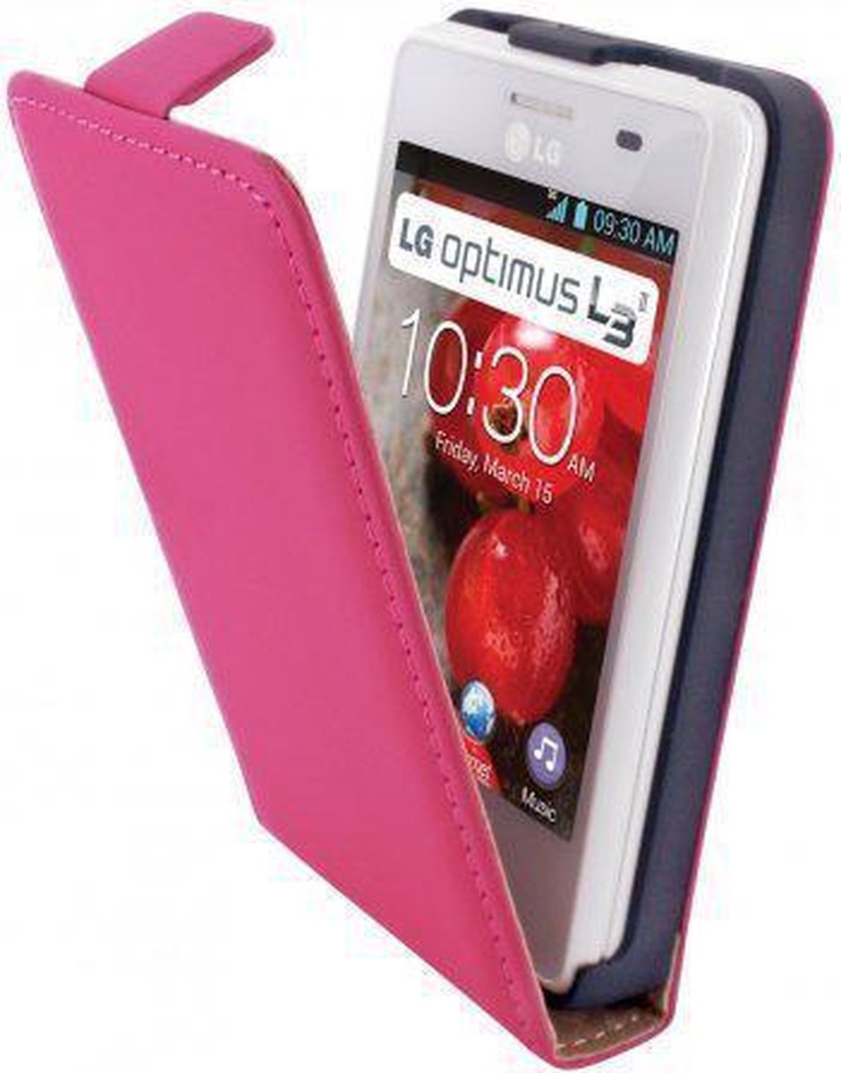 Mobiparts Premium Flip Case LG Optimus L3 II Pink