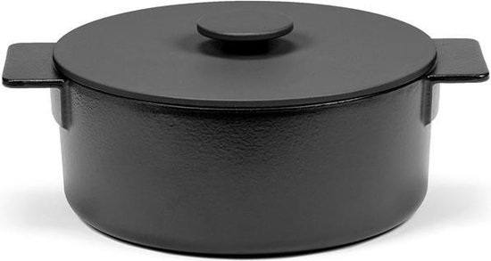 Serax - Sergio Herman Surface Pot Enamel Cast Iron - Zwart - D26 - 4,6L |  bol.com