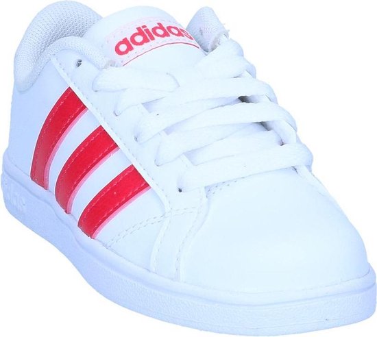 Witte adidas Sneakers Roze Strepen Baseline Kids | bol.com