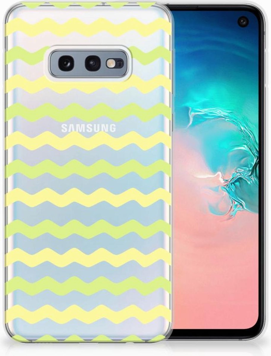 Samsung Galaxy S10e TPU bumper Waves Yellow