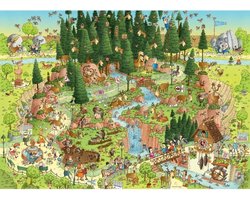 foto van Heye FunkyZoo legpuzzel (er zijn allemaal varianten, ik vind alleen die Oceaan niet zo mooi)