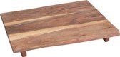 Raw Materials Acaciawood snijplank - Serveerplank - 40x30cm - Met pootjes - Hout - Moederdag - Cadeau