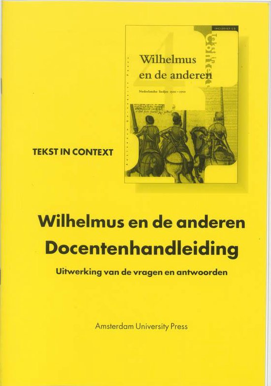 Cover van het boek 'Wilhelmus en de anderen / Docentenhandleiding / druk 1'