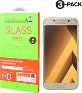 DrPhone 3 x A5 2017 Glas - Glazen Screen protector - Tempered Glass 2.5D 9H (0.26mm)